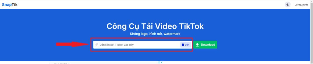 Cach Tai Video Tiktok Voi Snaptik App 1